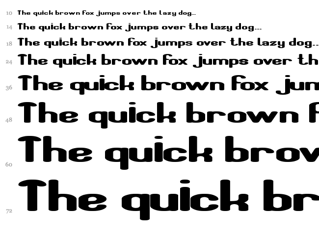 Fun Raiser font waterfall
